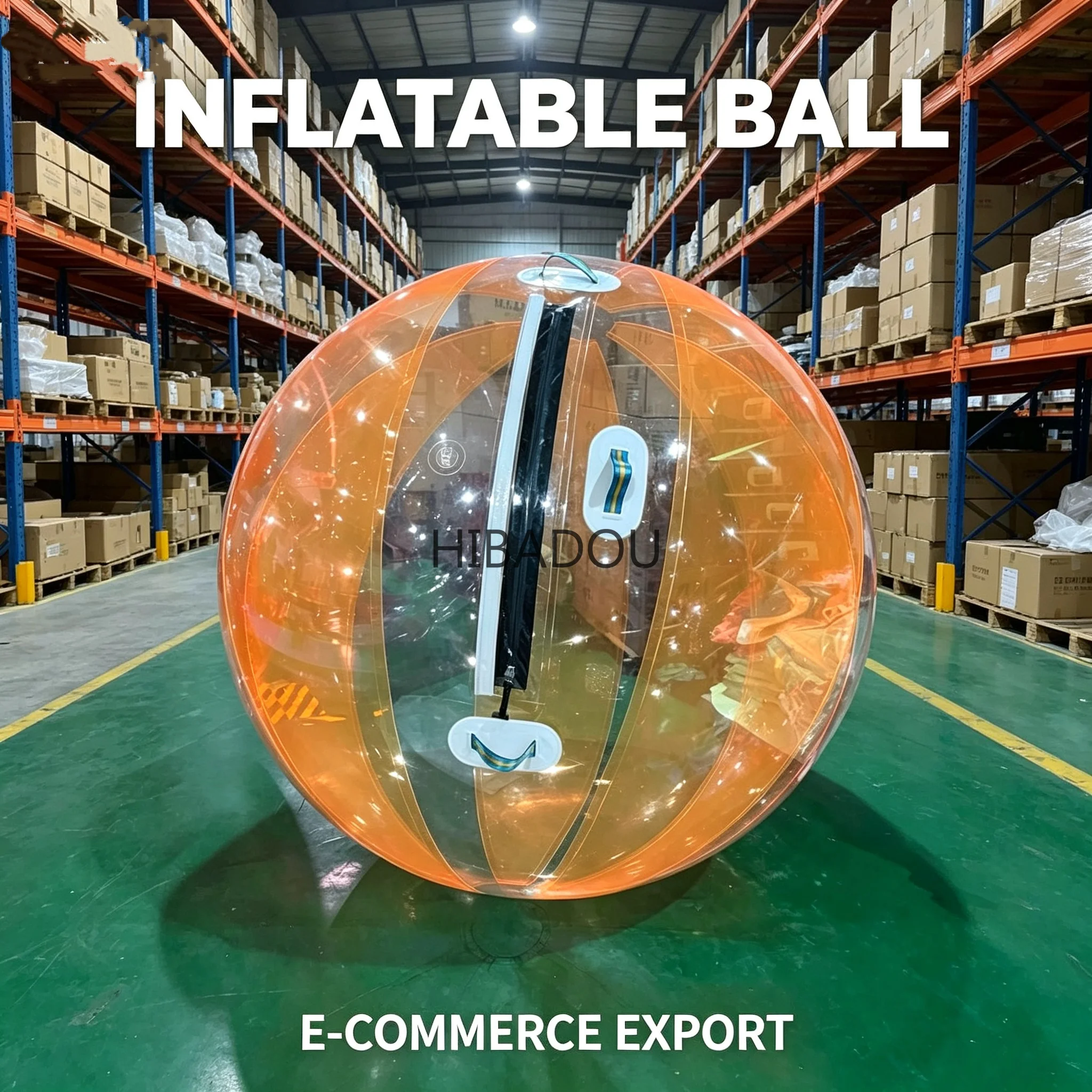 

HIBADOU Inflatable Water Walking Ball TPU Mateial 2m Human Hamster Ball Water Balloon Zorb Ball For Sale
