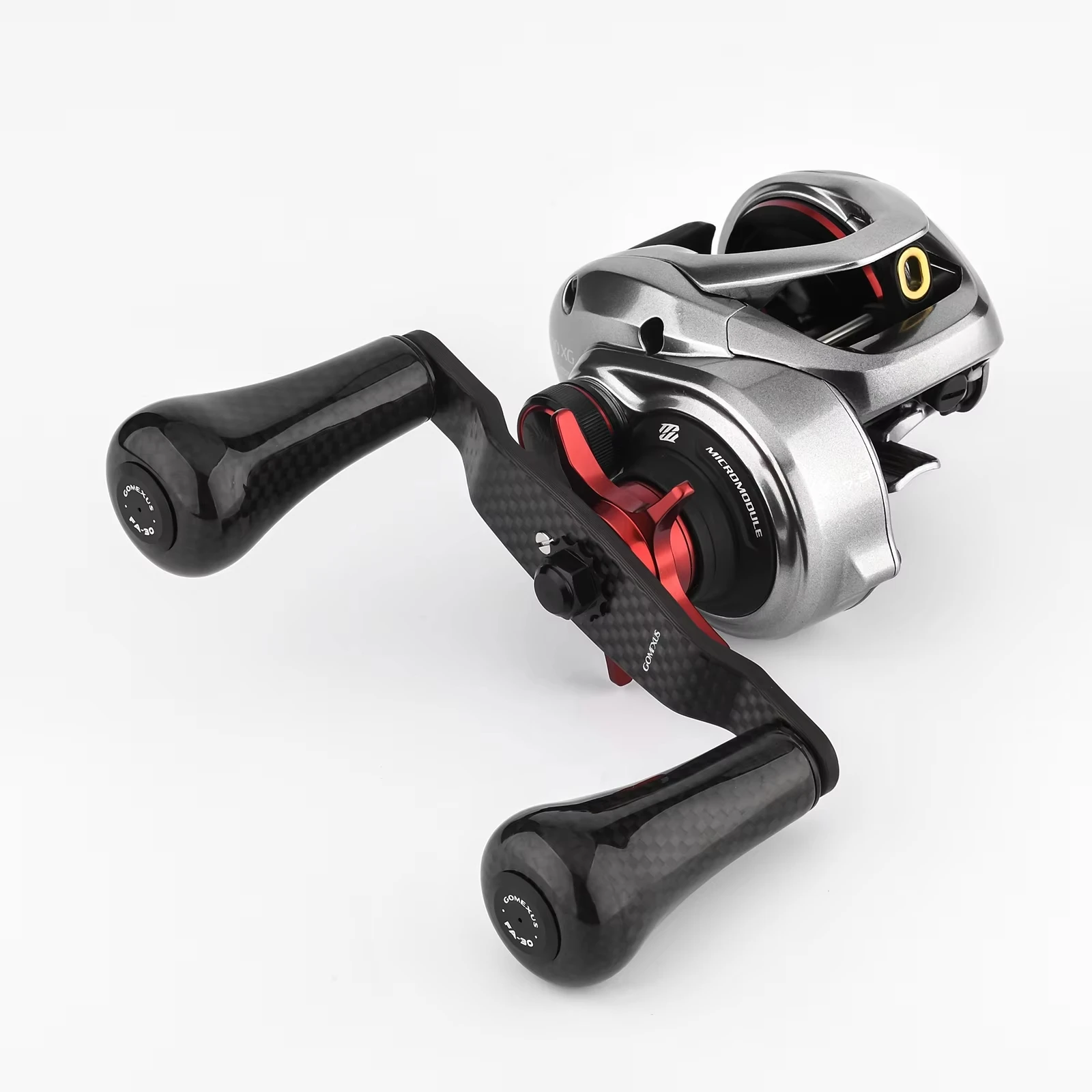 GOMEXUS Carbon-Griff für Daiwa Tatula Zillion Abu Okuma Kastking Pisfun Baitcasting-Rolle, Griffgröße 8x5 und Shimano 7x4mm – Detail 9
