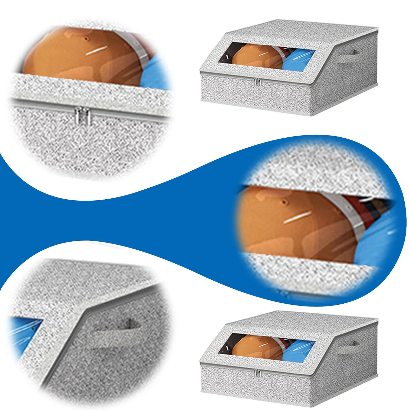 Clear Stackable Hat Organizer Storage Box