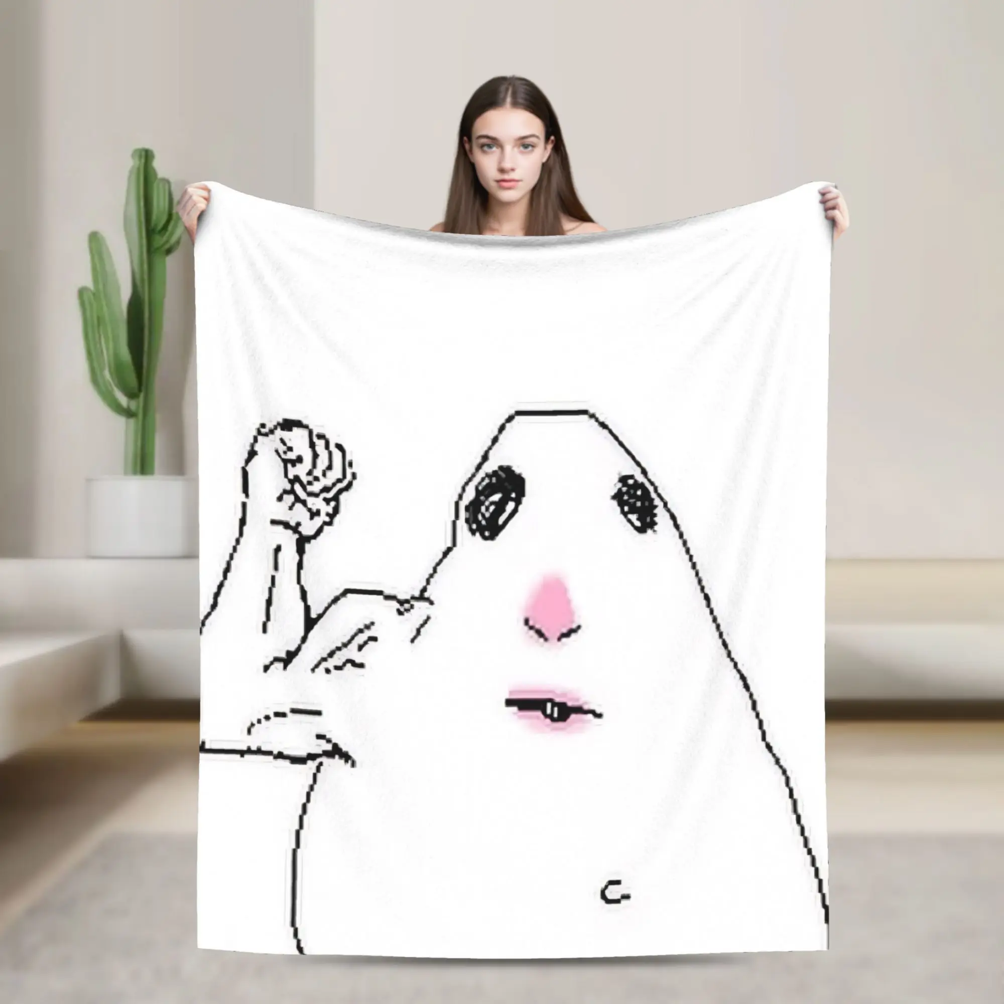Hamster Caveman Merch Blanket Ultra-Soft Flannel  Throw Blankets Comfortable Plush Thin Quilt