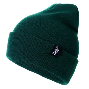 Letter True 10 Colors Tuques décontractés pour hommes femmes Mode chapeau d’hiver tricoté Skullies hip-hop uni Casquette bonnet unisex 10 meilleures ventes de capot noir - No 5