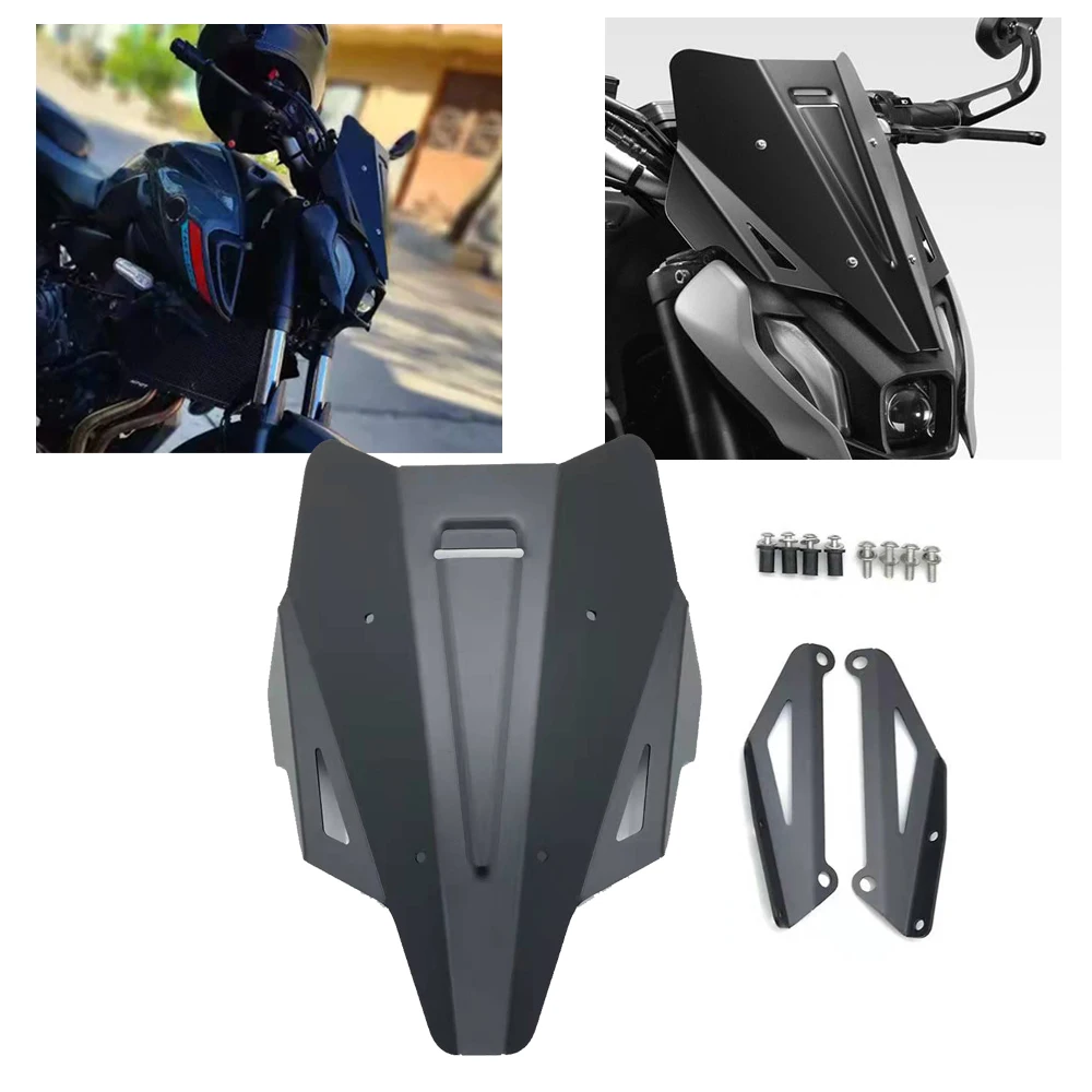 

Fit for Yamaha MT 07 MT07 ABS FZ07 MT-07 FZ-07 2014-2023 Motorcycle Windshield Front Instrument Cover Windscreen Deflector Guard