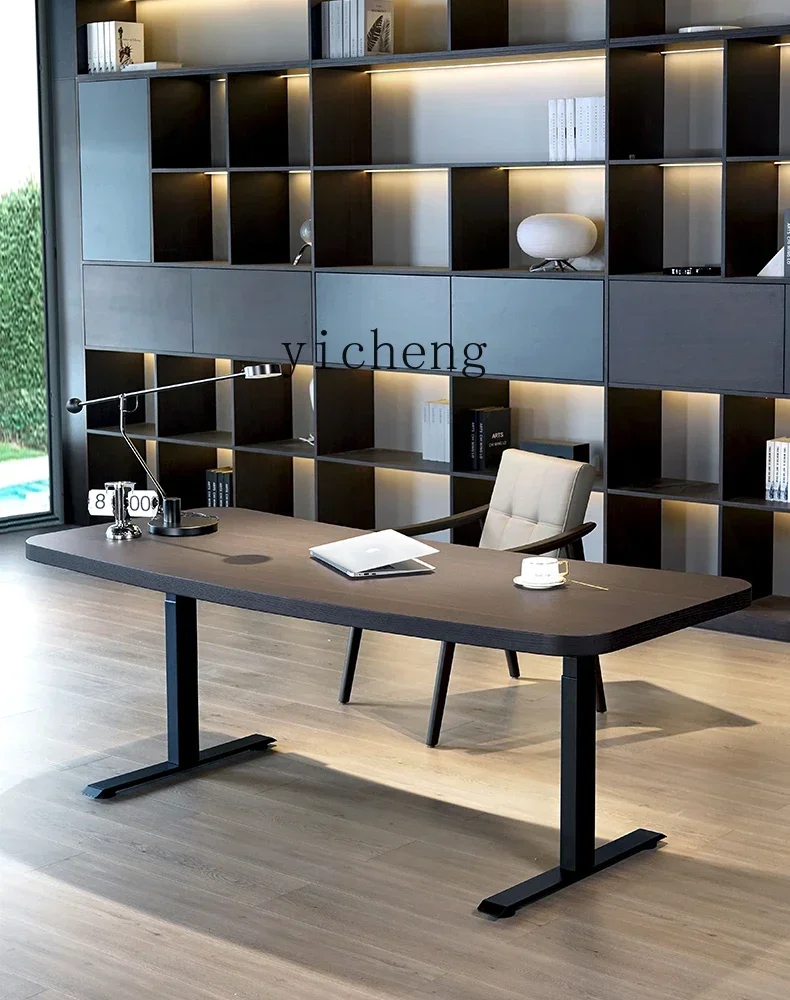 D12New Minimalist Electric Lifting Desk Special-shaped Computer Desk Writing Desk Modern Simplicity