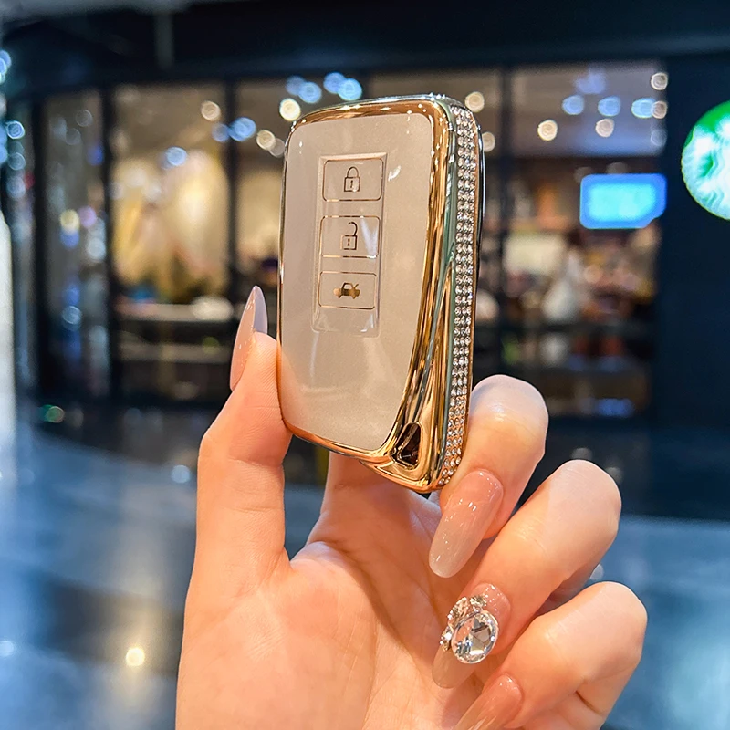 

Suitable for Lexns Keycase Lexus ES200 rx300 hx570 ux260 ls nx rz keycover key shell keychain car keys car key bag Lexus key bag