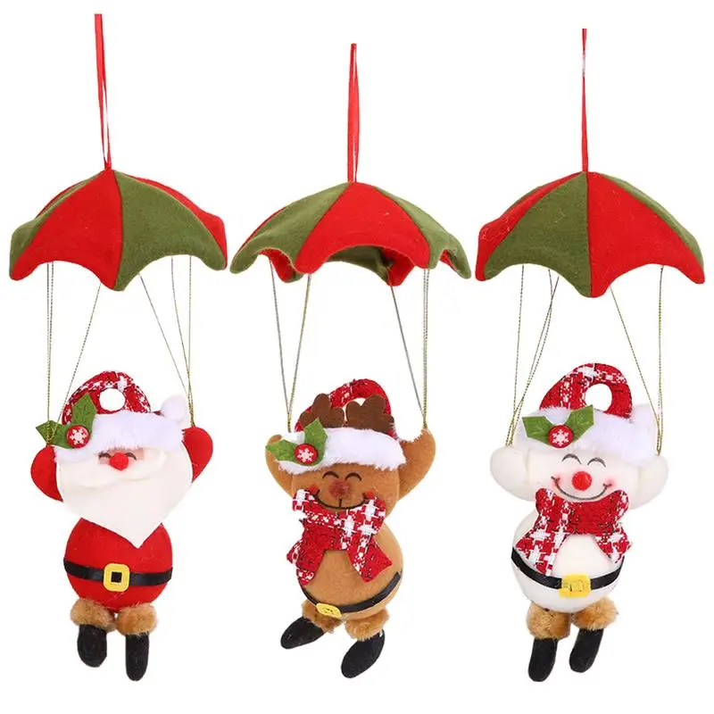 

Christmas Parachute Snowman Santa Doll Santa Claus Parachute Christmas Hot Air Balloon Ornaments Christmas Parachute Santa Claus