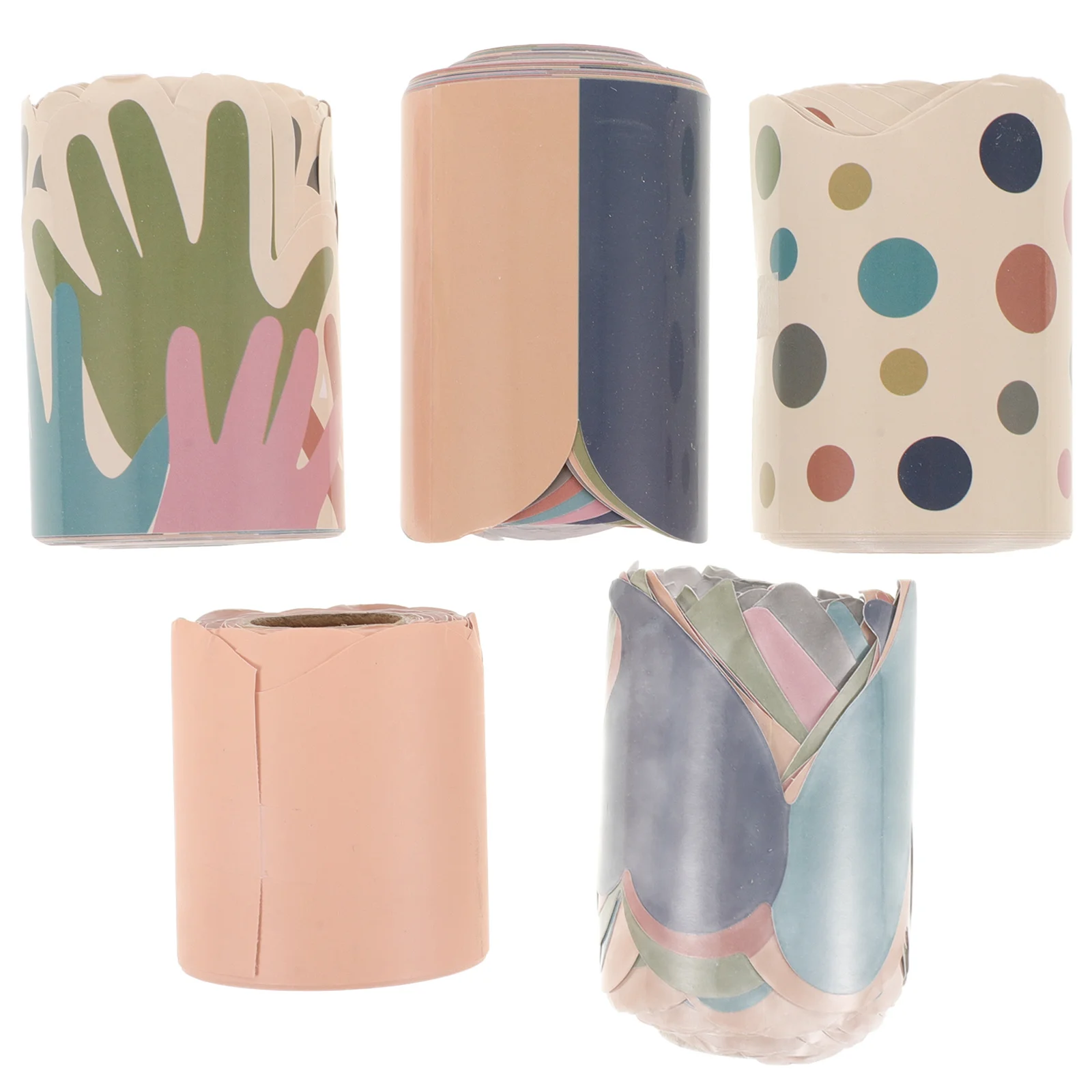 5 لفات من ملصقات حدود لوحة الإعلانات المقاومة للماء ذاتية اللصق لتزيين الفصول الدراسية وديكورات الربيع ومكتب المعلم