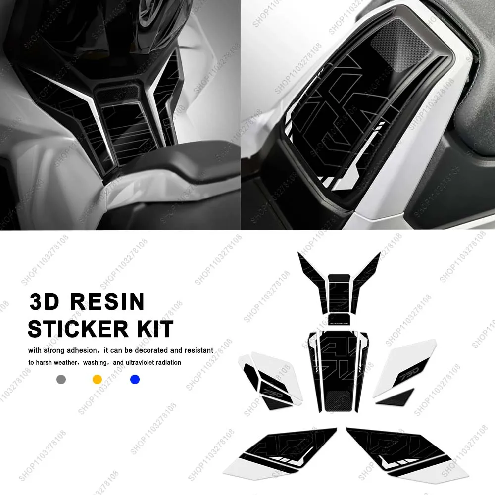 

For Honda X-ADV xadv750 XADV 750 2025 Limited Edition 3D gel Resin Motorcycle Tank Pad Protection Sticker New Decorative Decal