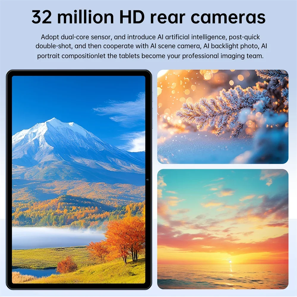 CHOTOG NEW Pad 7s Pro Tablet Android 15 Tab PC 10.1 Inch 16+32MP Camera 10000mAh Face Unlocked 5G Dual SIM Long Battery Wifi GPS Tablets For Men Women