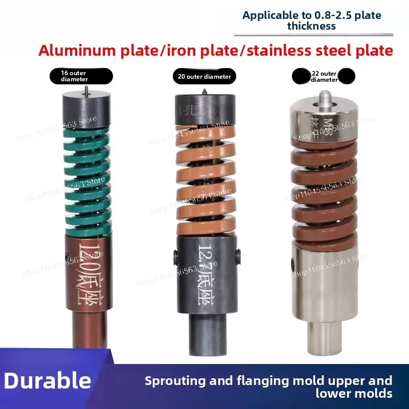 M3-M8 Bud Punching & Flanging Stretching Dies, Upper & Lower Molds with Tapping Tools, Punch Pins for Riveting Machines