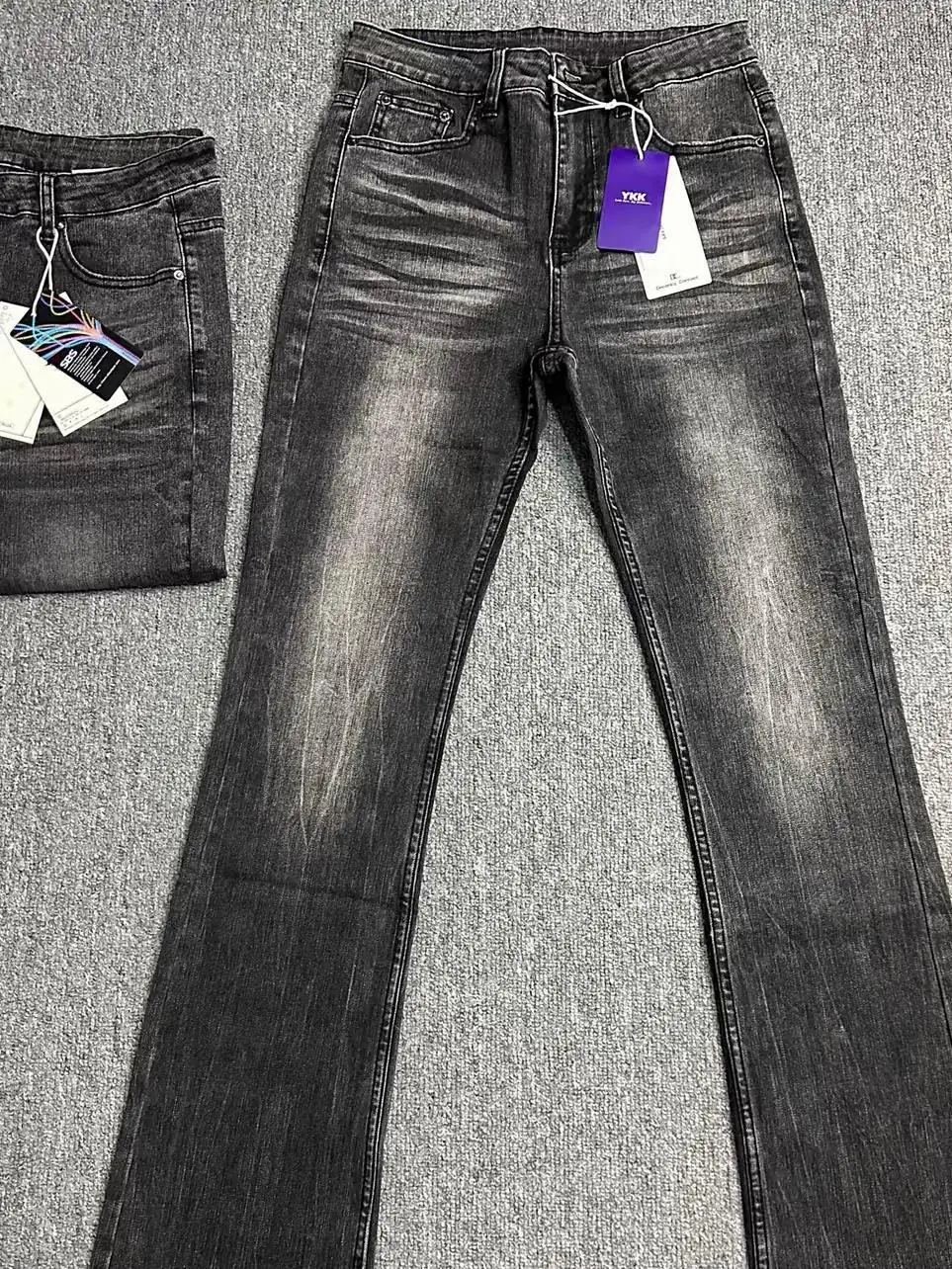 

Cleanfit американские ретро 57, прямые расклешенные джинсы, мужские осенние длинные брюки для похудения, повседневные молодежные джинсы