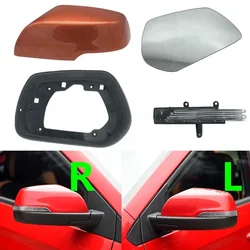 Cafoucs Reversing Rearview Mirror Cover Frame Lens For Chery Tiggo 2 3X 2016-2020