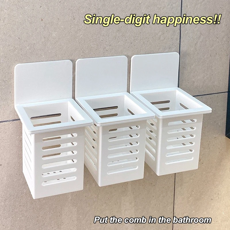 Toothbrush Holder And The Drainage Hole Can Be Hollowed Out Without Fear Of Scale High Capacity Design Wall Mounted Storage Rack