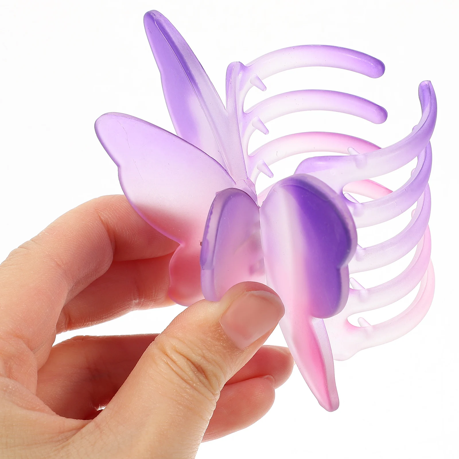

8pcs Butterfly Claw For Women Girls Premium Accessories Strong Hold Styling Tools Wedding Party Sand Matte Finish Claw Clips