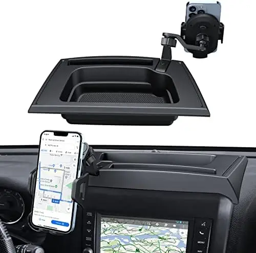 

Upgraded Phone Mount for 2011-2017 Wrangler JK/JKU – Multi-Mount Dash Tray & Extension Arm Kit