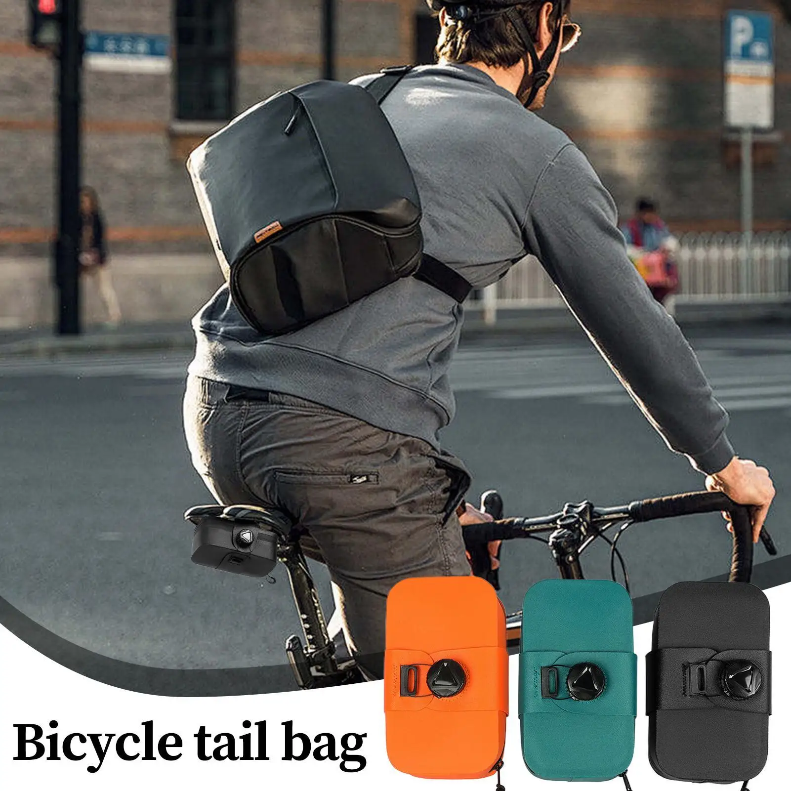 

Сумка-седло с хвостом велосипеда, расширяемая сумка для сиденья горного велосипеда, быстросъемные сумки для хранения для городских детей, поездок на работу, велосипедный рюкзак