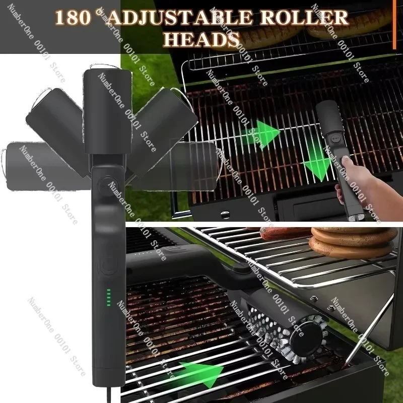 BBQ Grill Brush Heavy Duty Stainless Steel Oil Stain Remover Barbecue Cleaner Tool For Outdoor Home Kitchen Grill Cleaning Use