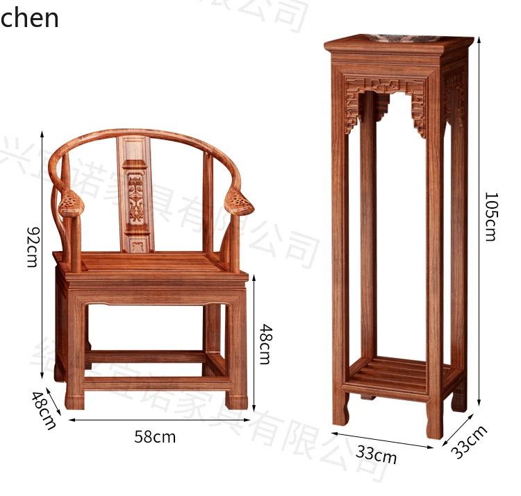 HXL six-piece solid wood bar case table hall furniture antique eight immortals table bar case table upturned head