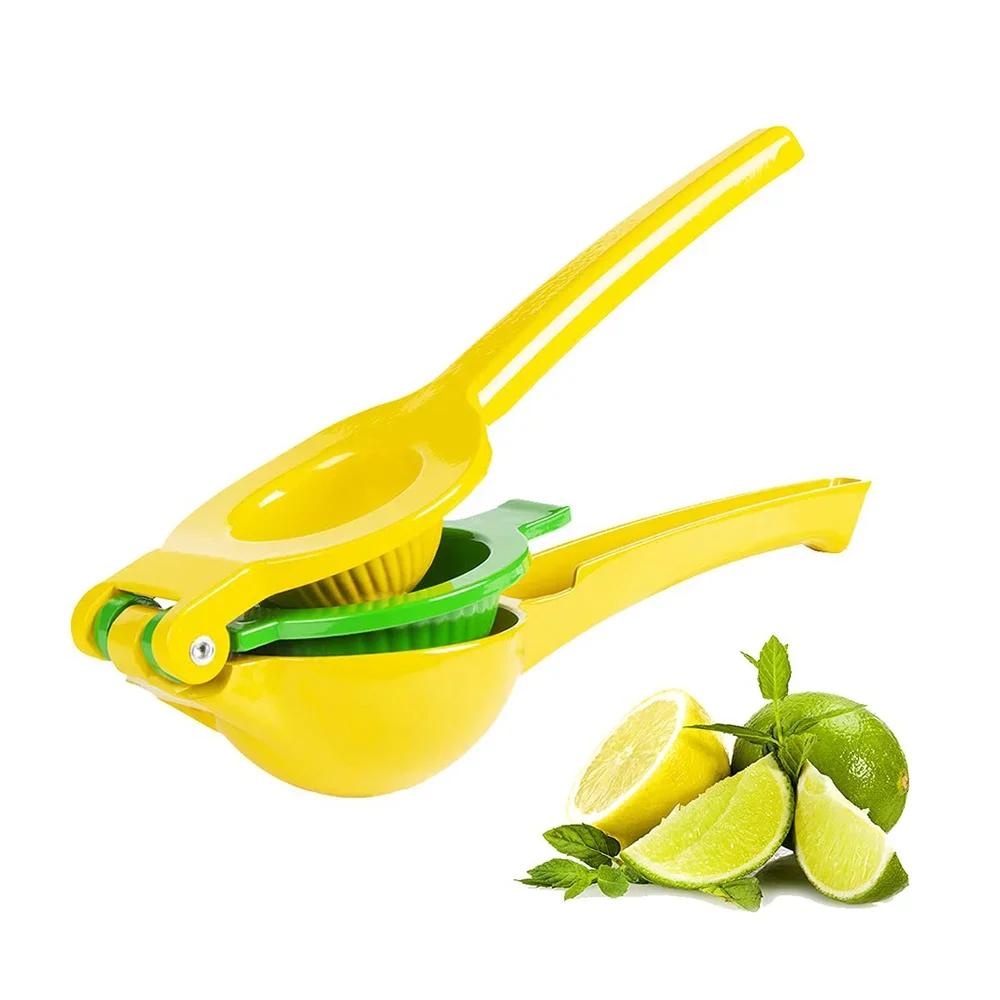 1pc Fresh Orange Citrus 2 in 1 Lime Lemon Squeezer Fresh Fruit Juicer Press Metal Hand Press Extractor Portable Manual Juicer