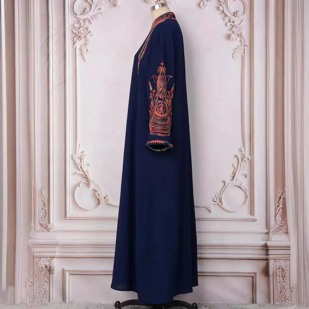 Moroccan Kaftan Abaya for Women Party Dresses Arabic Jalabiya Embroidery Dubai Long Robe Islam Eid Muslim Saudi Vestidos Abayas