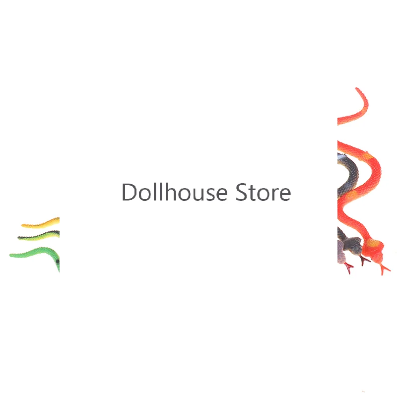 

12pcs High Simulation Toy Plastic Snake Model Funny Scary Snake Kids Prank Toys