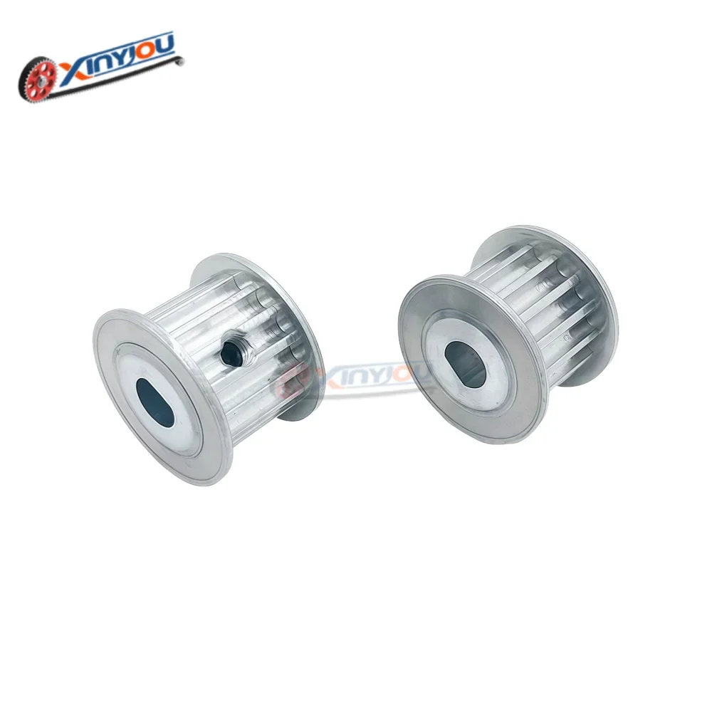 HTD5M12/14/15/16/18 tooth  timing pulley AF type D-hole Bore 5 * 4.5  6 * 5.5  8*7  8 * 7.5 10*9mm tooth pitch5mm width15/20mm