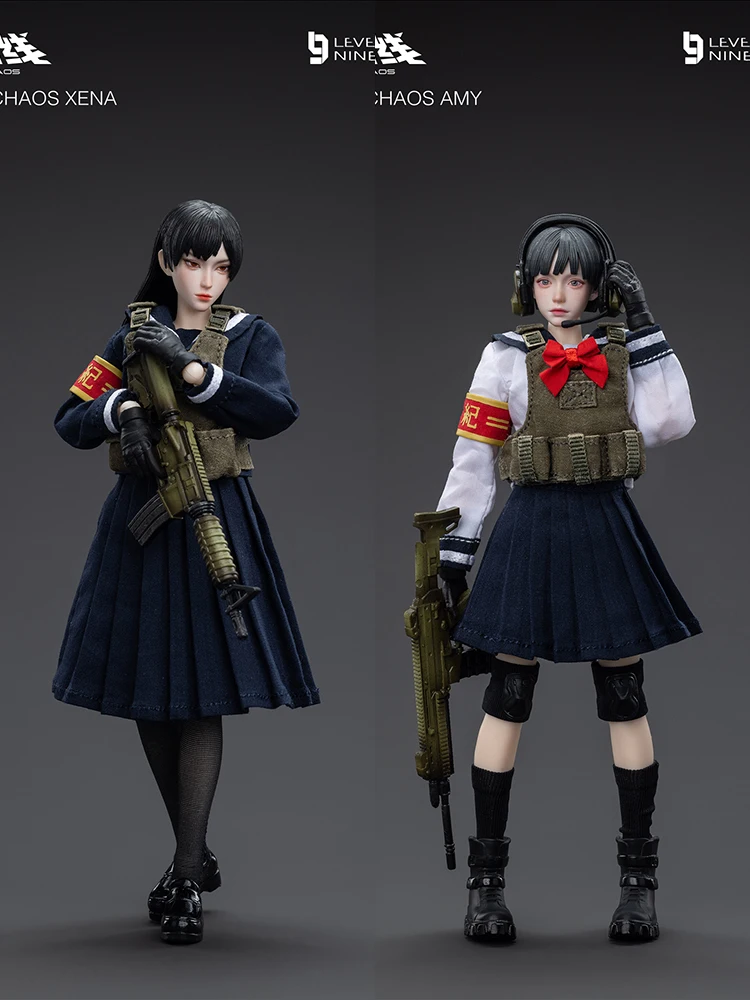 Joytoy-女の子のためのレヴィのアクションフィギュア,6インチの完全なセット,9, 1, 12のフロントライン,ファンのための収集可能なフィギュア,アルファ,トリプルガール,モバイルスーツ