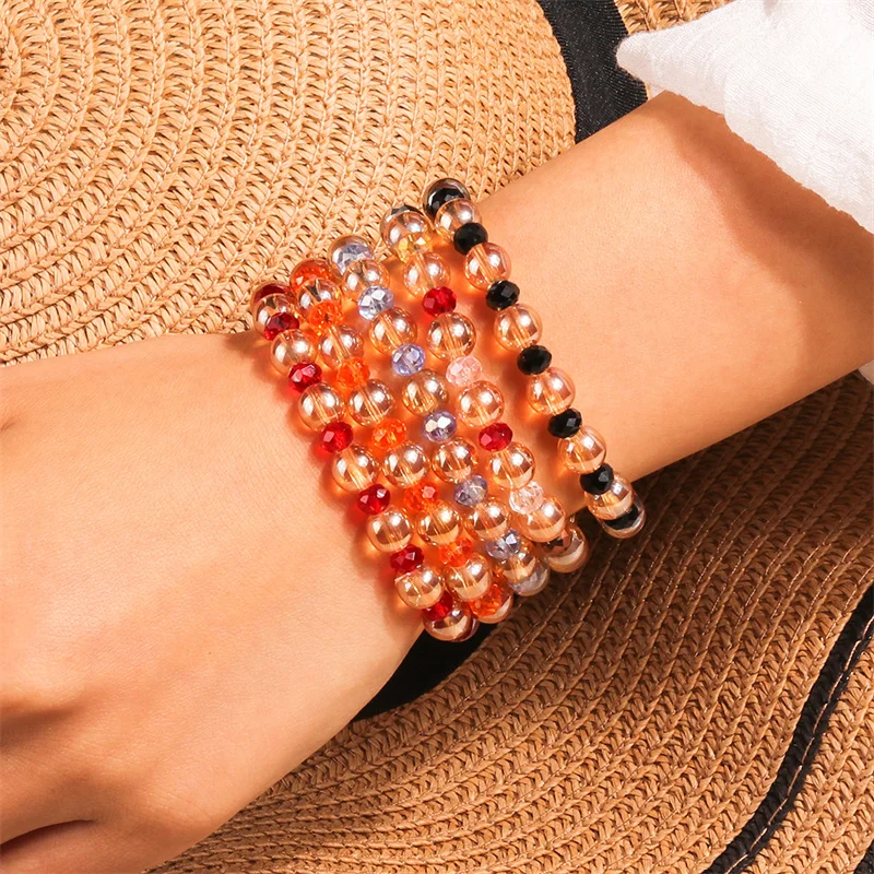 Aihua Naturstein Rundperlen-Armband Kristall Reiki Heilenergie Stretch-Armband für Frauen Männer Yoga-Schmuck – Detail 2