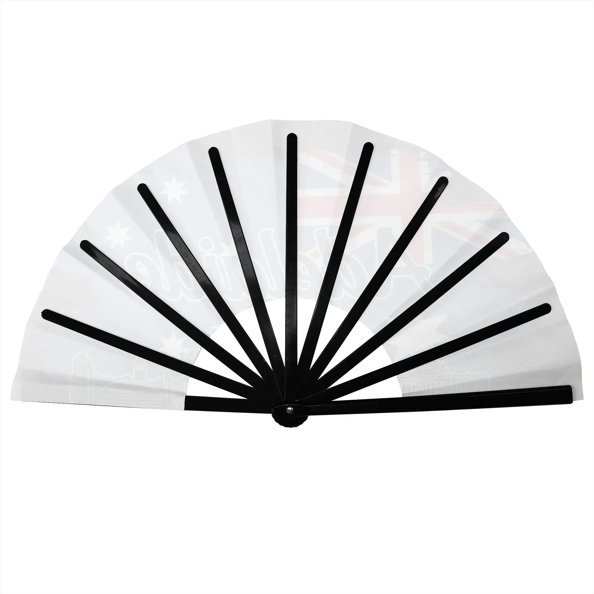 Adelaide Australia Skyline Flag Folding Hand Fan  Polyester Fabric Fan Fashion Summer Accessory Decorative Fans