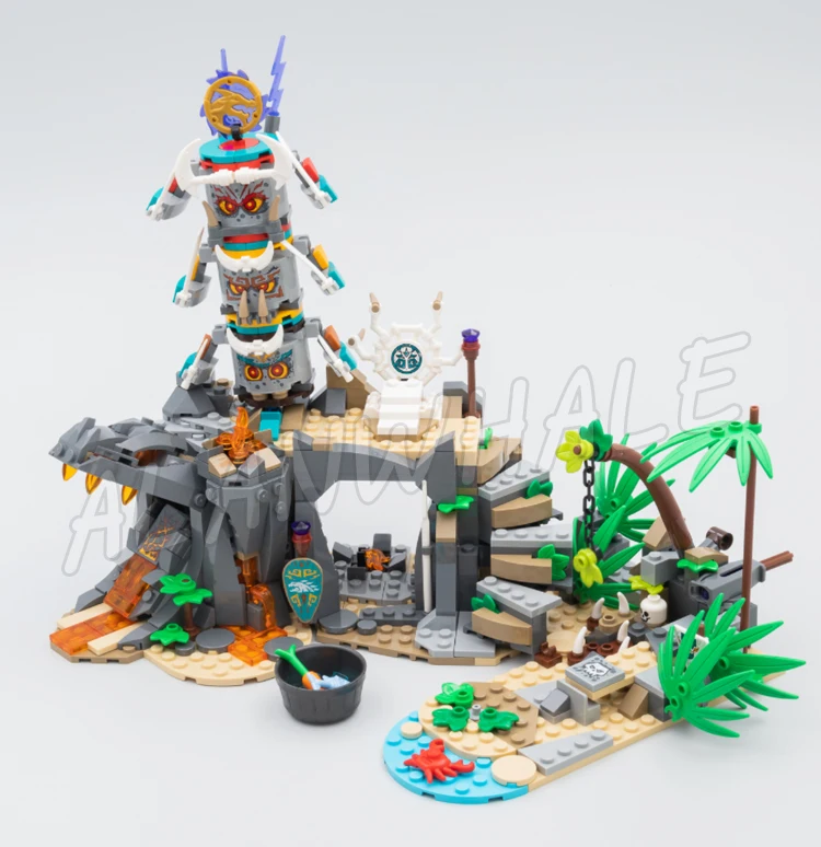 632pcs Island Shinobi The Keepers' Village Jungle Lair Prison Stone Pillar 60039 Building Block toys Compatible With Model