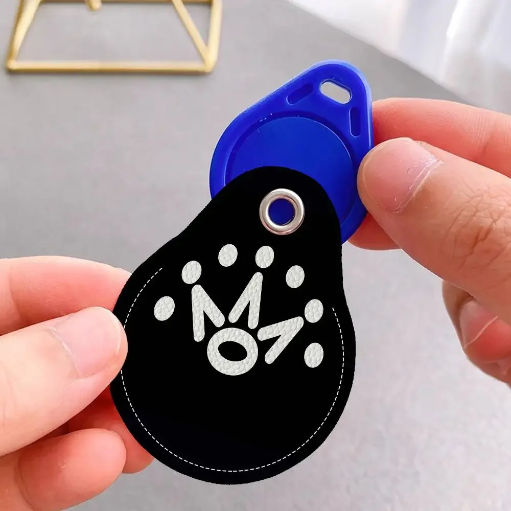 S-Scotty Logo C-Cameron PU Access Case Anti-lost Anti-fall Card Holder Keychain Accessories Fingerprint-proof Key Tag Ring