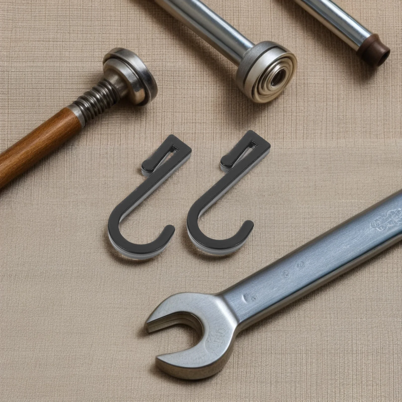 

100pcs Plastic S Hooks No Drill For Kitchen Bathroom Garden Tools Wire Shelf Curtain Track Hanging Hooks Utility