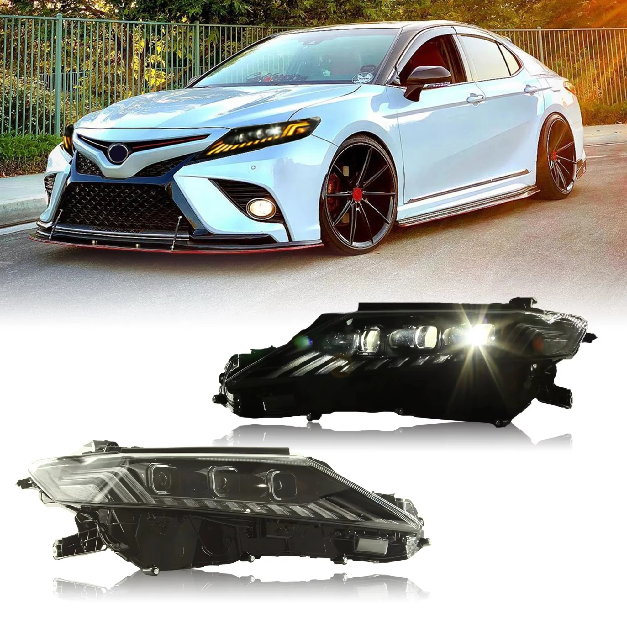for 8TH CAMRY Headlight 2017-2023 Car Front Lamp LED Headlamp Assembly