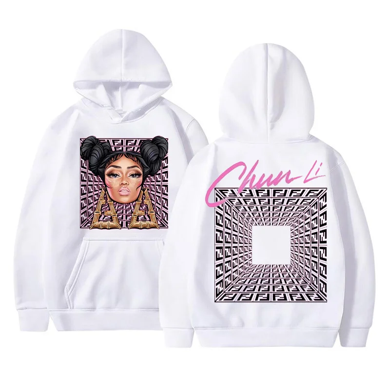 Nicki Minaj Fashion Hip hop Hooded Men Sweatshirts Rap Queen Streetwear Pink Couple Tracksuit Hoodie For Man Retro Y2K Clothes