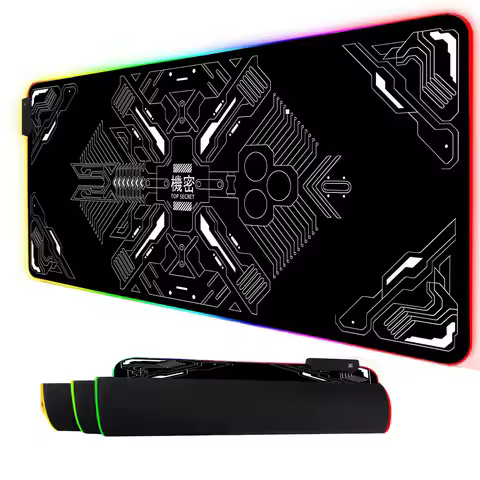 RGB Mouse pad High-end luxury LED glow gaming mat rubber anti-slip Desk Mat gamer pc accessories Gaming keypad mousepad