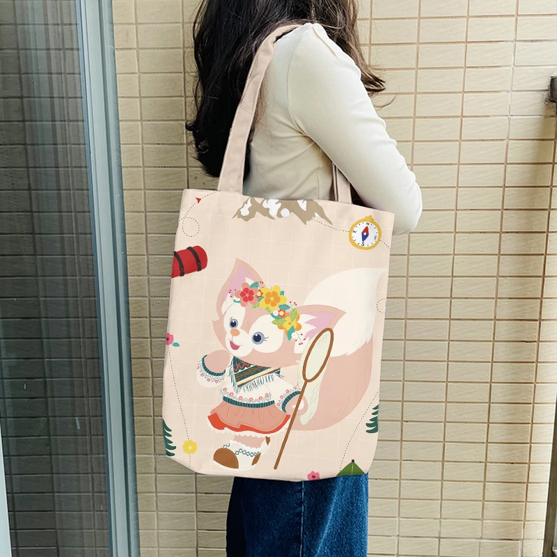 

Disney Duffy ShellieMay Gelatoni Anime Shoulder Bags Cartoon Customized Shopping Bag Casual Tote Storage Handbag Gift