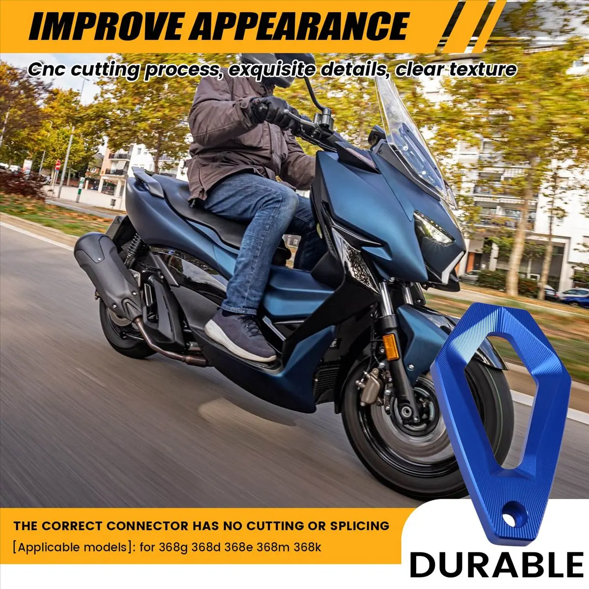 Super Sale Motorcycle Exhaust Pipe Tail Cover Anti Scald Protective Cover Decorative for ZONTES 368G 368E/D/M 368K Accessories,B