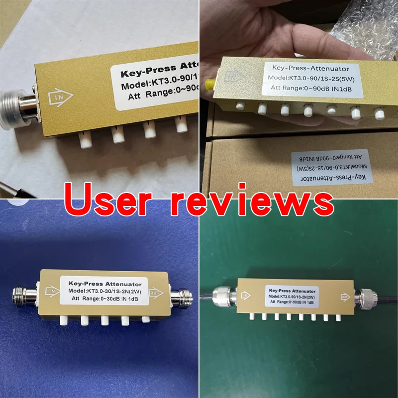 1PCS Key Press 2W 5W N Type SMA RF Adjustable Button Signal Attenuator 0-30dB 60dB 90dB Button Step Adjustable Attenuator 0-4GHz