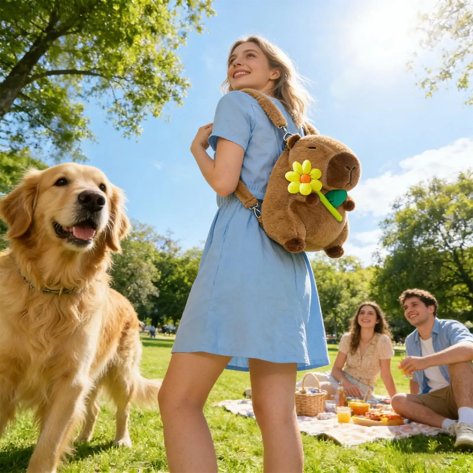 Plecak Pluszowy Duża Pojemność Torba na Książki Artykuły Szkolne Plecak Pluszak dla Dzieci Dziewczynek Urodziny Podróże Wyjazdy na Jednodniowe Wyjazdy
