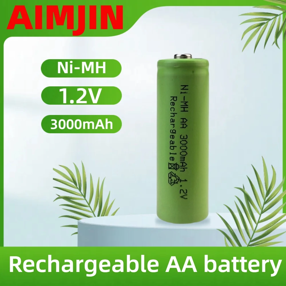 

1.2V AA 3000mAh Ni-MH Rechargeable Battery AA 1 2v Battery for Mp3 Mobile Remote Control LED Torch Toy Torch Battery