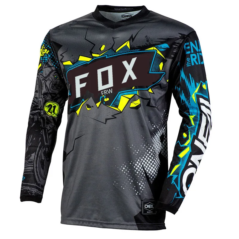 FRW FOX-Camiseta de ciclismo para hombre, Maillot de Motocross de secado rápido, Enduro, todoterreno