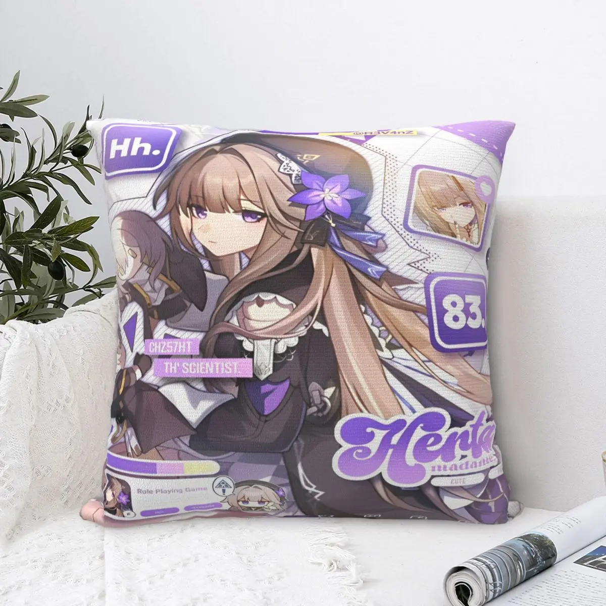 

Home Decoration Honkai: Star Rail Pillowcase Merch anime cartoon Pillow Cover Square Multiple Sizes