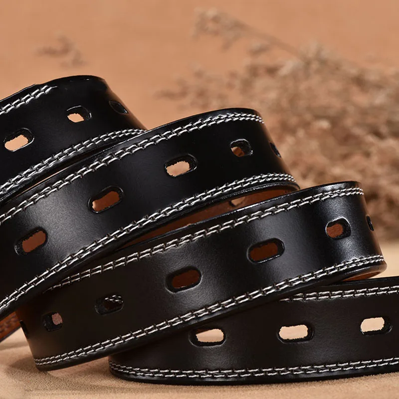 Dames Leren Riem Casual All-Match Dames Verstelbare Riemen Designer Hoge Kwaliteit Merk Mode Zwarte Broek Riem Lb005