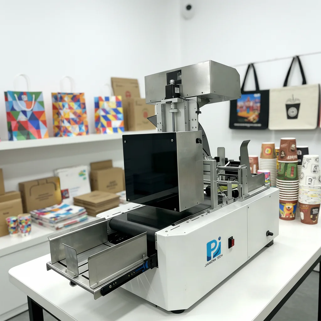 A4 Digital Inkjet Printer With Pigment Ink 1200DPI Automatic Feeder For Paper Cups Cartons Pizza Boxes Cardboard