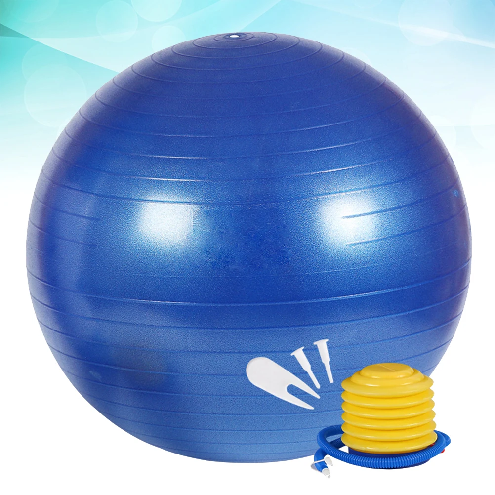 

55Cm 600G Yoga Ball Thicken PVC Anti Burst Fitness Exercise Ball for Balance Coordination Training At Home Or Gym Use