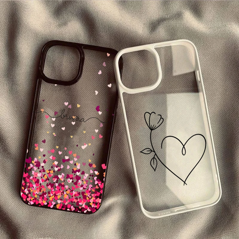 Romantic Colorful Heart Floral Case for Samsung Galaxy S26 Plus S25 FE S24 Ultra S23 A06 A16 A36 A56 A55 A54 A53 A35 A34 Cover