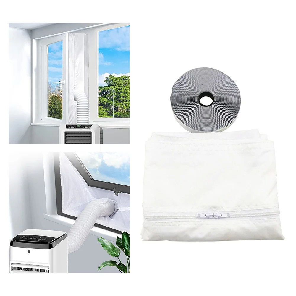 Sealing Cloth for Portable Air Conditioner Window to Block Warm Air and Improve Cooling Performance with Easy Installation