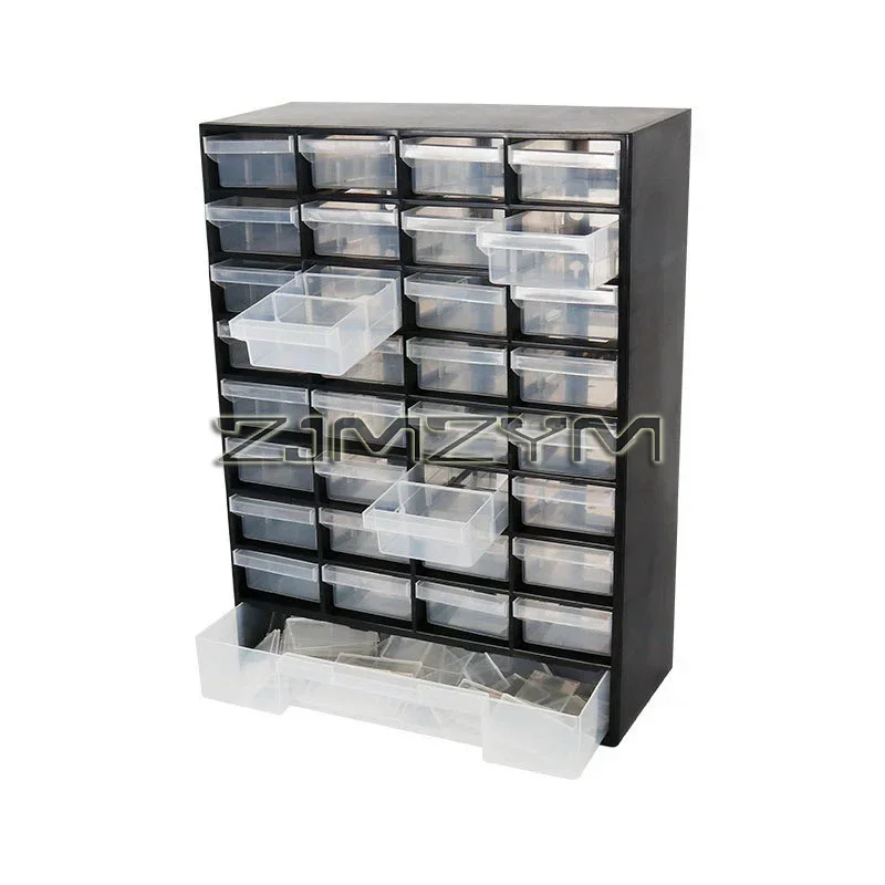 Plastic Drawer Hardware Parts Storage Box Multi-grid Drawer Parts Box Wall-mounted Screw Classification Component Box Tool Case