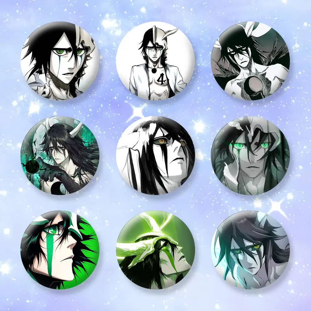B-BLEACH U-Ulquiorra Cifer Button Pins Backpack Clothing Decor Brooch Badge Jewelry Gifts for Kids