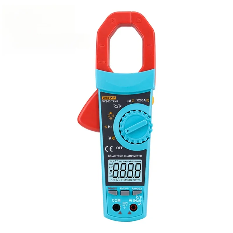 

Zotek VC903 Auto Manual Ranging Electric Tester 1200A AC DC Digital Clamp Meter