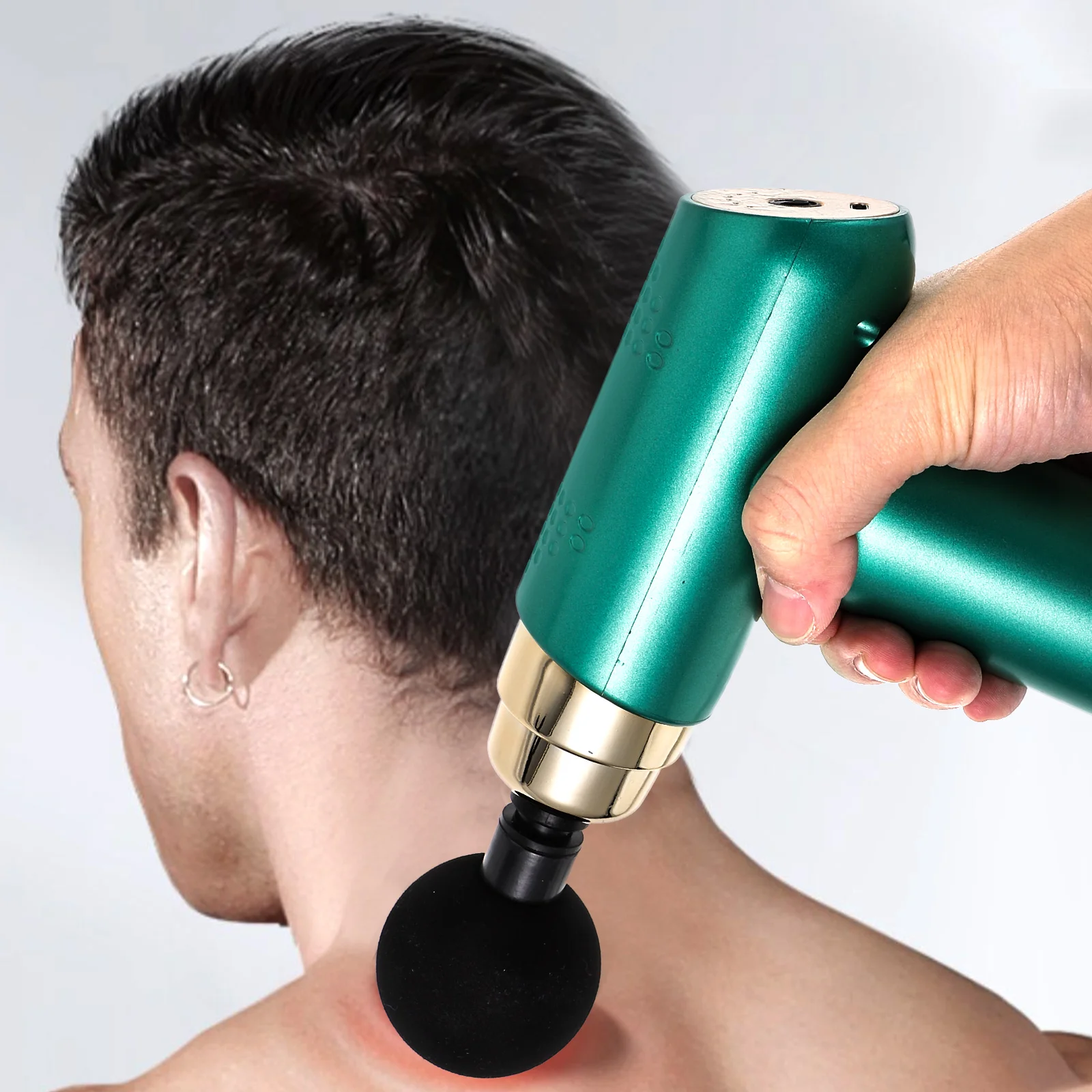 1 Set Mini Fascia Massager 6-Speed Adjustable Percussion Muscle For Body Recovery Portable Electric Massager Small